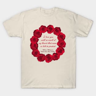 I Love You - Red Roses T-Shirt